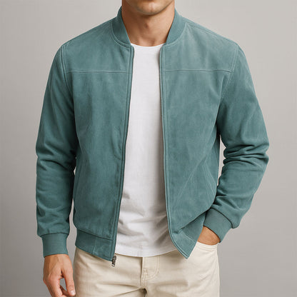 Adrian – Premium Suede Bomber Jacket