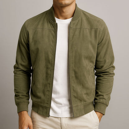 Adrian – Premium Suede Bomber Jacket