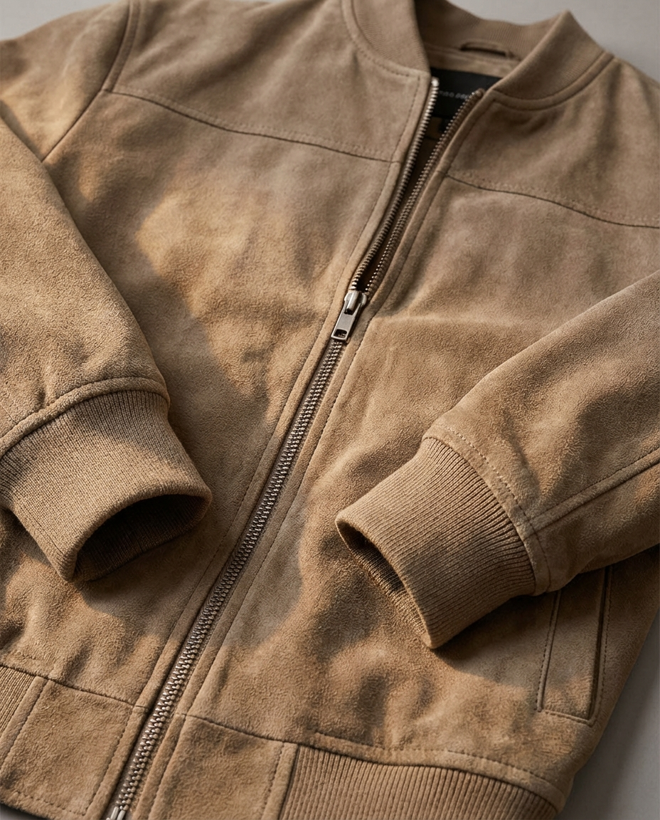 Adrian – Premium Suede Bomber Jacket